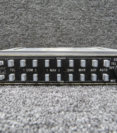 066-1055-03 King Radio KMA-24 Audio Selector Panel w Tray & Mods (Volts: 14-28)