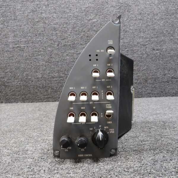1250-1 (Alt: 6608213-1) Avtech Audio Control Panel w Mods & Green Tag 28V (Core)