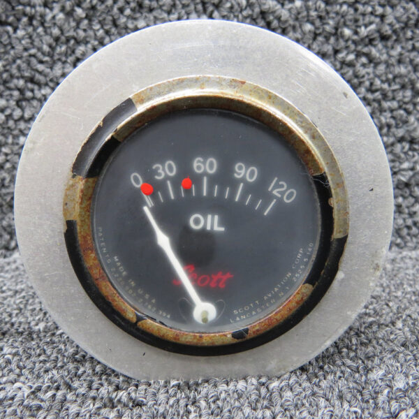 2525-5-140 Scott Oil Pressure Indicator (Cloudy Glass)