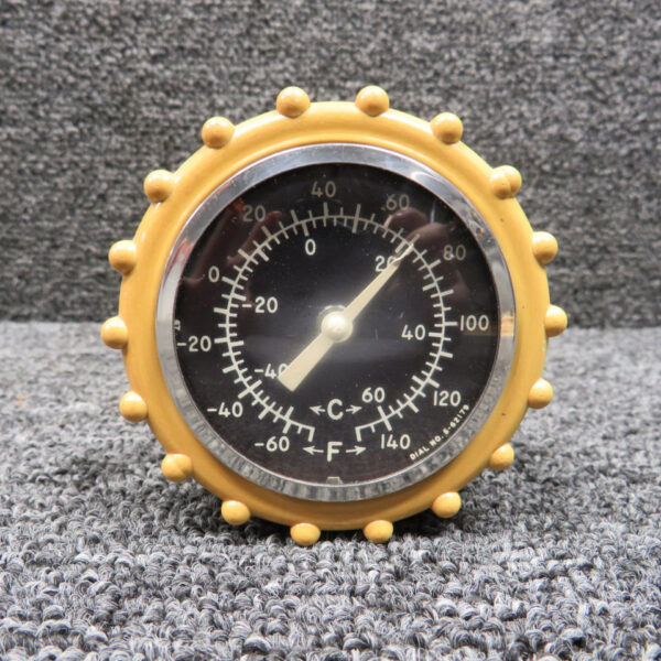 5-62179, SI-10-2 Cessna 172M Outside Air Temperature Indicator with Fresh Air Tube