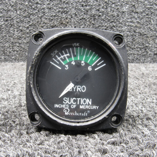 50-384042-9 Aircraft Instruments Suction Gage (Scuffed Face)