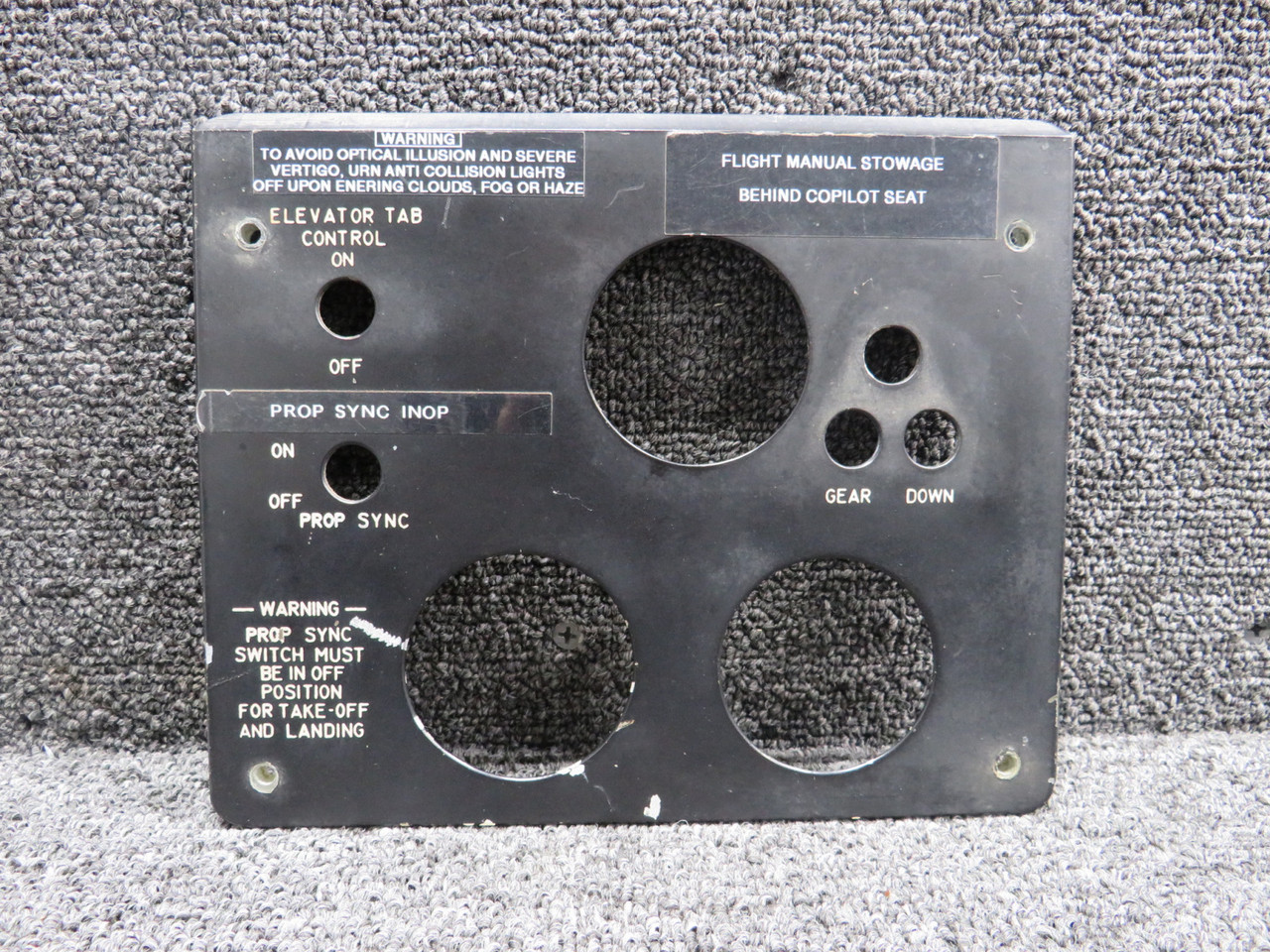 50-524549-601 (Alt: 50-524549) Beechcraft King Air C90 Lighted Edge Panel 50-524549-601 (Alt: 50-524549) Beechcraft King Air C90 Lighted Edge Panel