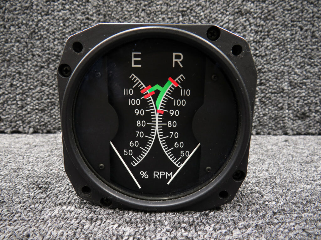 6420206-2 (Alt: C792-5) Mid-Continent MD206 Dual Tachometer Indicator with Mods