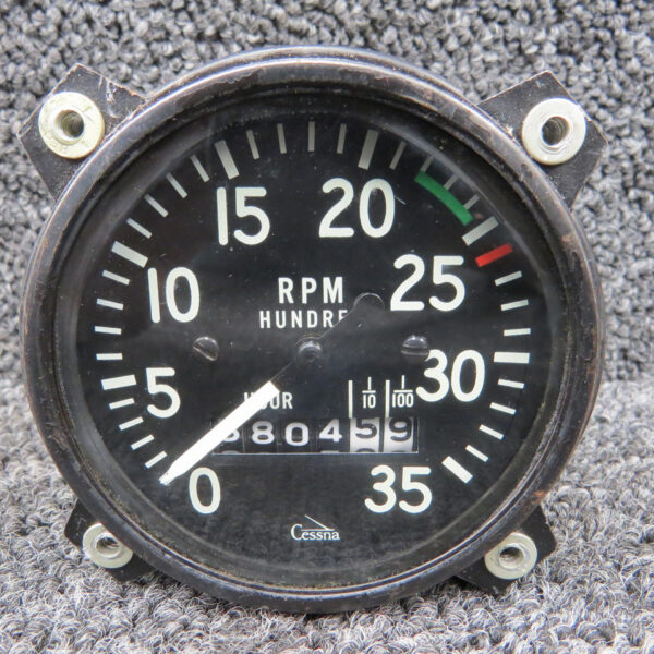 819943 Stewart Warner Recording Tachometer Indicator (Hours: 5804.59)