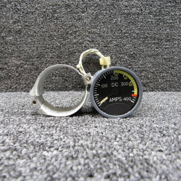 9914090-8 (Alt: 115-179-7) Kratos DC Ammeter Indicator (0-400Amps) w Bracket