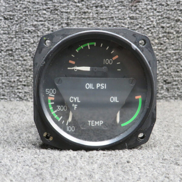 C662019-0101 Aircraft Instruments Tri-Engine Gauge Indicator