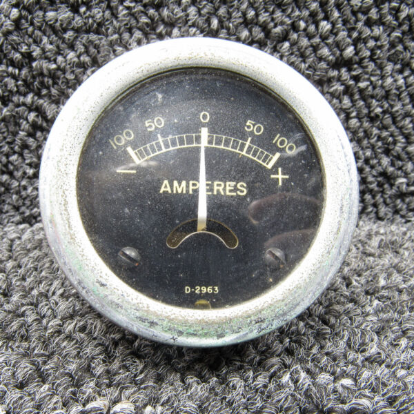 D-2963 Ammeter Indicator (Amp Range: -100 to 100)