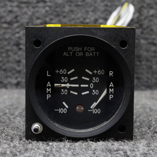 MD158 Mid-Continent Dual Ammeter Indicator, Lighted (Volts: 14 or 28)