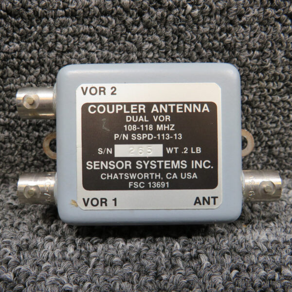 SSPD-113-13 Sensor Systems Dual VOR Coupler Antenna
