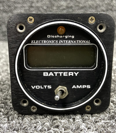 VA-1-50 Electronics International Battery Volt & Amp Indicator w STC Paperwork