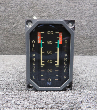 VSDL-0C204H (Alt: 9912147-10) US Gauge Oil Pressure Indicator, 28V